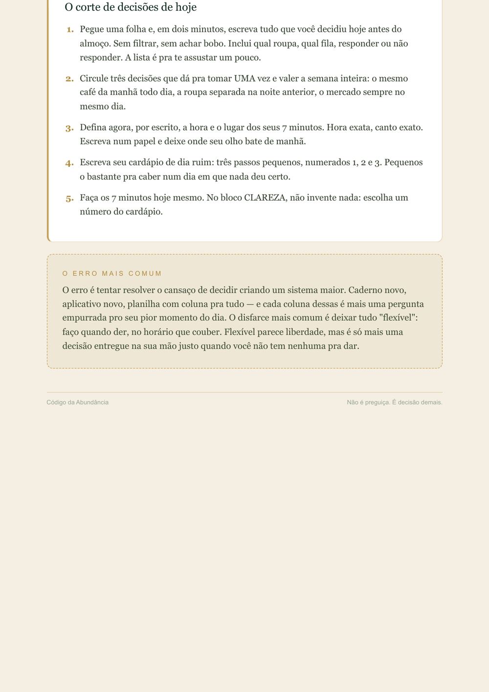 Página do e-book com o exercício prático do capítulo